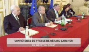 EVENEMENT,Conférence de presse de Gérard Larcher