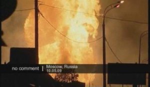 Incendie à Moscou