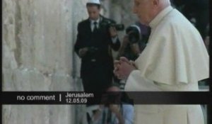 Visite du Pape au mur des Lamentations
