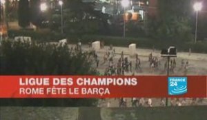 Ligue des Champions: Rome fête le Barça