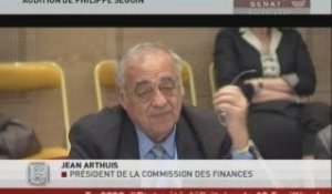 Audition,Audition, par la commission des finances, de M. Philippe Séguin