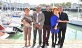 Marion Game, Gérard Hernandez, David Mora, Anne Elizabeth Blateau, Frédéric Bouraly lors de la 13e édition du Festival de la Fiction de la TV de la Rochelle, le 10 septembre 2011.