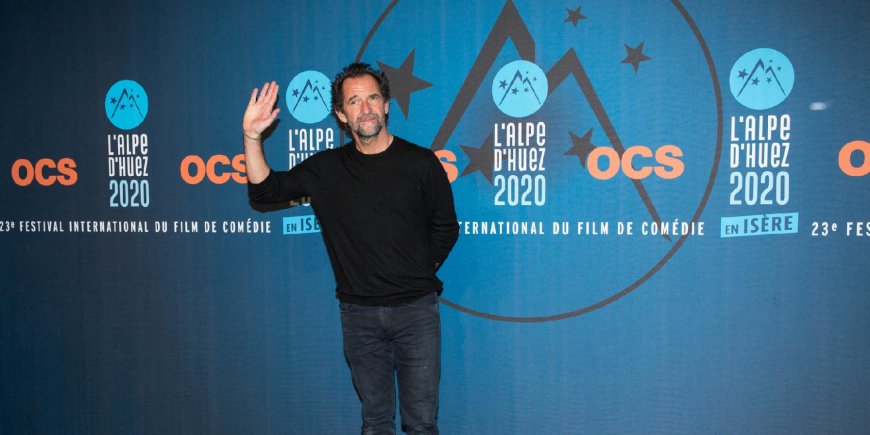 Stéphane De Groodt lors du photocall du troisième jour de la 23e édition du Festival international du film de comédie l'Alpe d'Huez, le 16 janvier 2020.