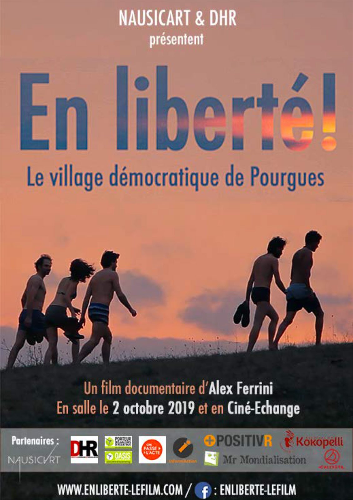 En liberté ! le village démocratique de Pourgues : Affiche