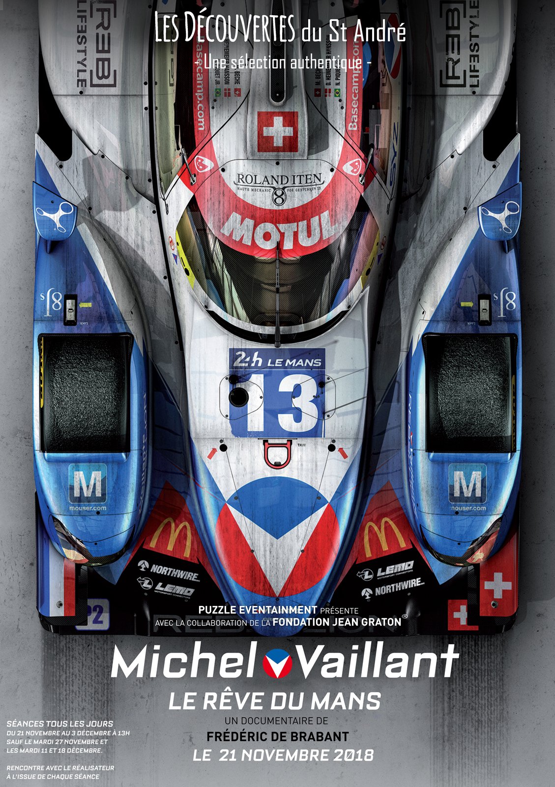 Michel Vaillant, Le rêve du Mans : Affiche