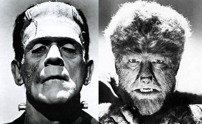 Frankenstein et Le Loup-Garou, deux des monstres cultes d'Universal