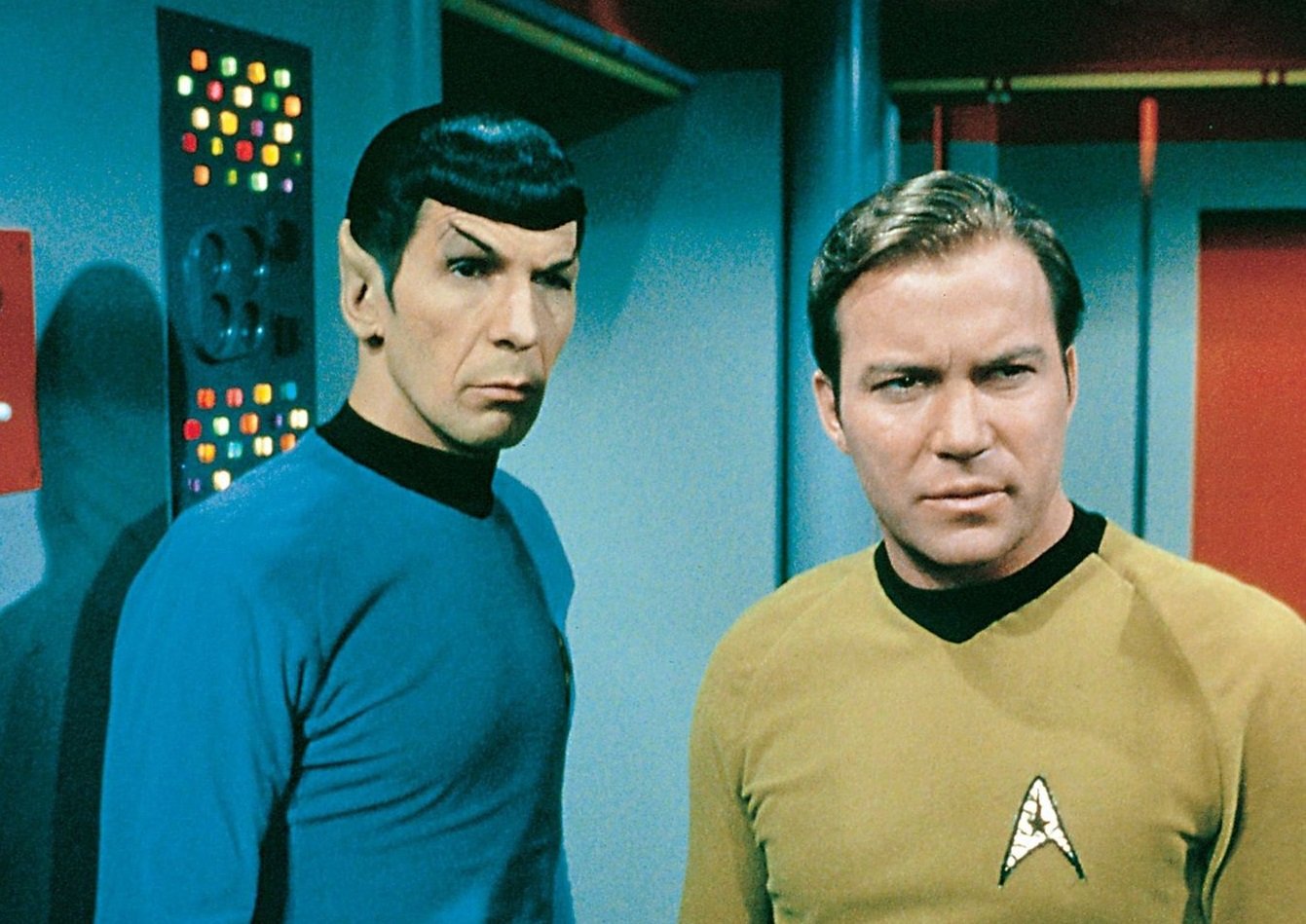 Leonard Nimoy et William Shatner dans la série 