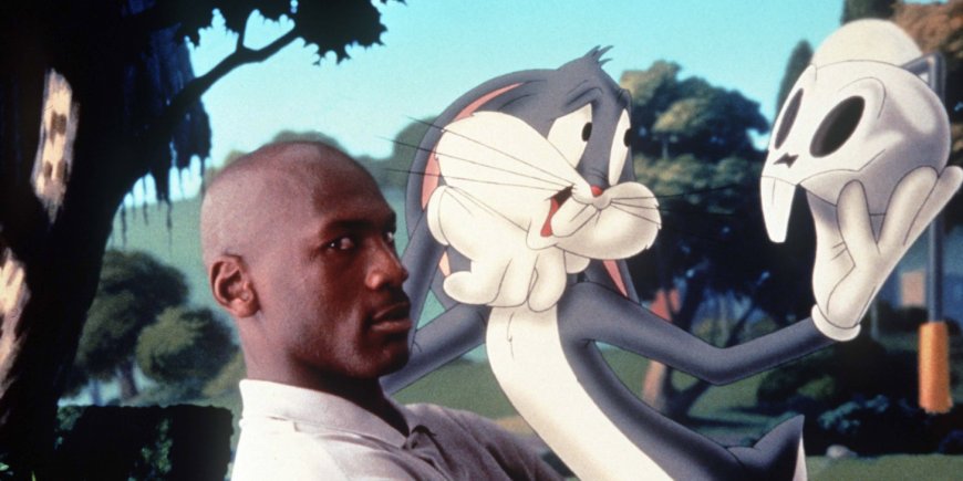 Bugs Bunny et Michael Jordan dans le film 