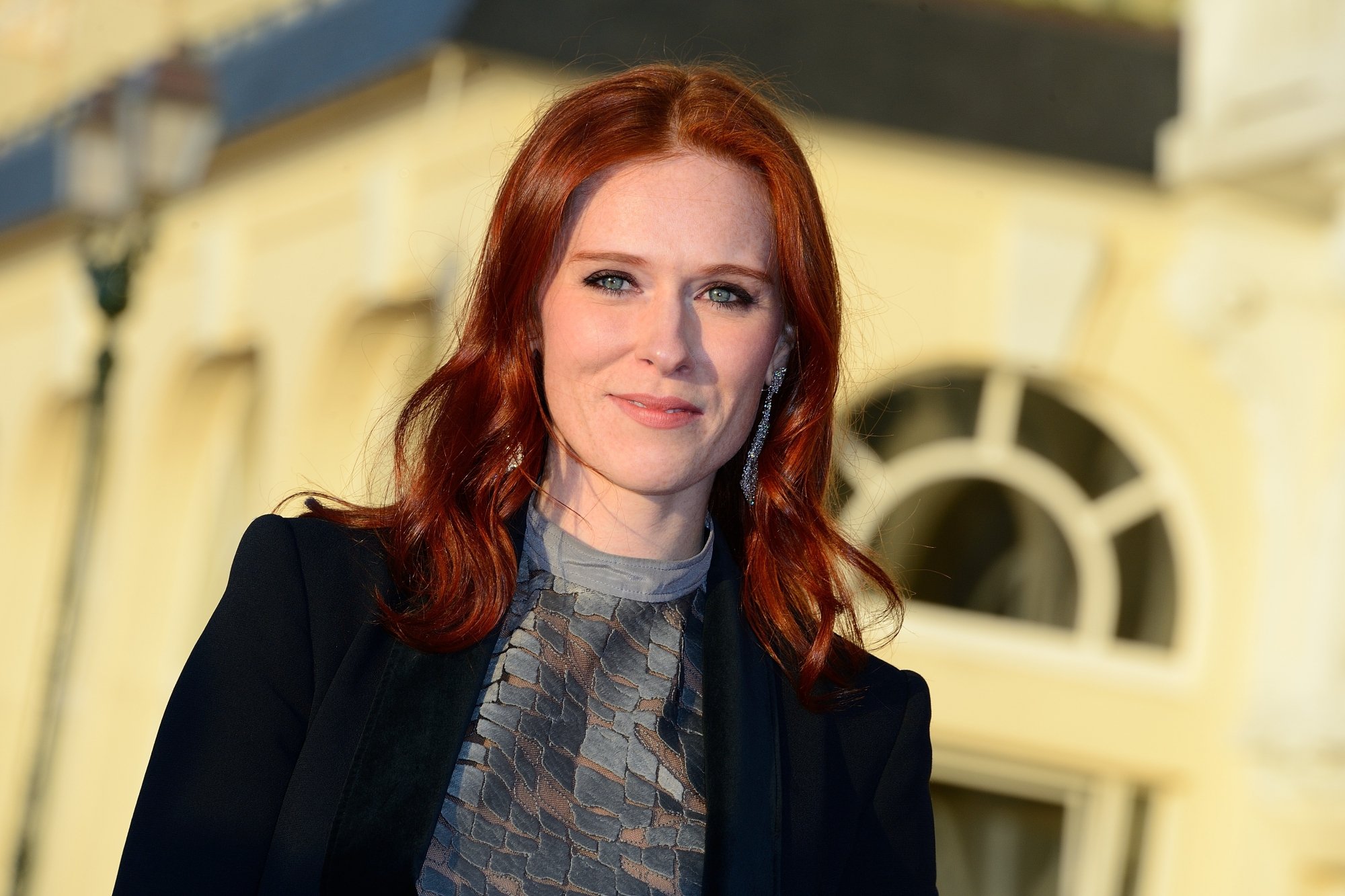 Audrey Fleurot sur le tapis rouge du Festival du film de Cabourg, le 14 juin 2013.