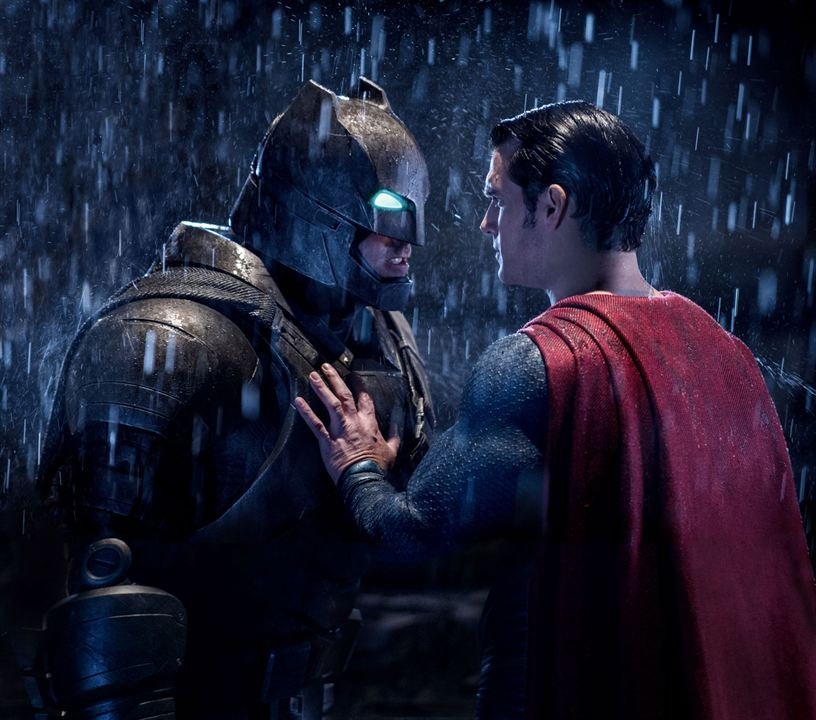 Ben Affleck et Henry Cavill dans Batman v Superman : L'aube de la Justice de Zack Snyder