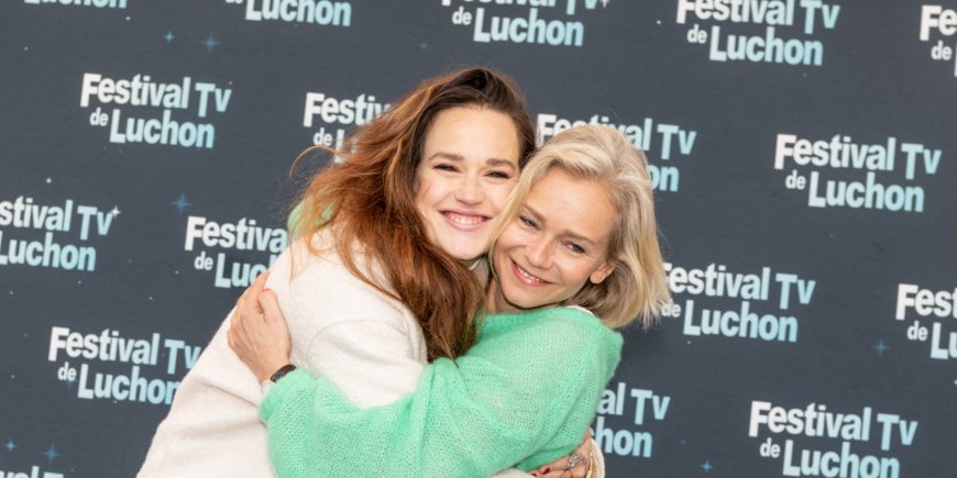 Claire Borotra et Constance Gay au Festival de TV de Luchon, le 12 février 2022.

