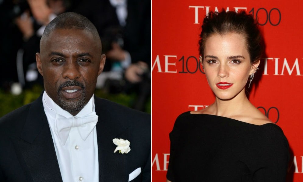 Idris Elba au MET Gala en mai 2016 / Emma Watson à une soirée du Time en avril 2015