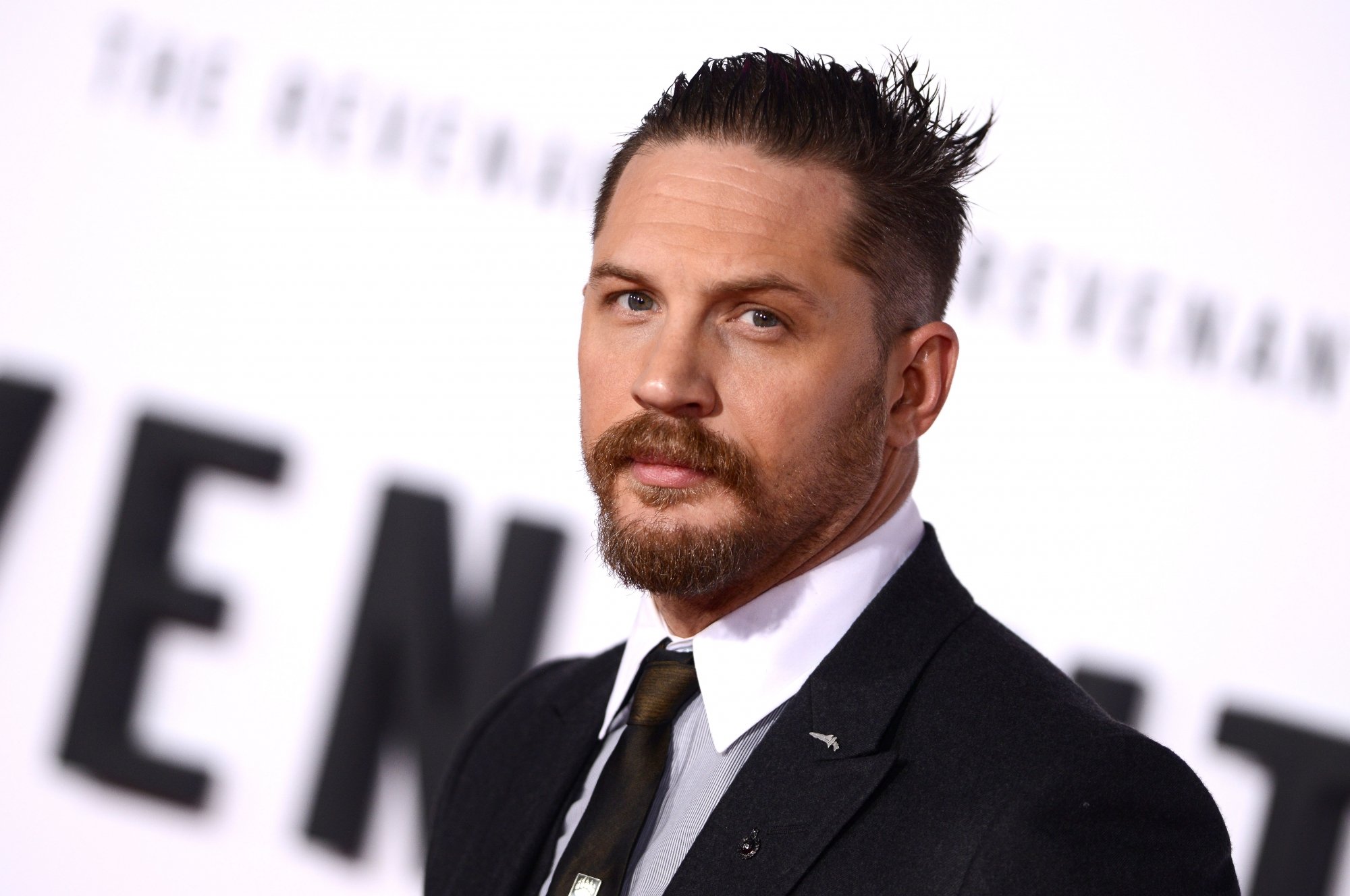 Tom Hardy à l'avant-première de[ITALIC] The Revenant[/ITALIC] à Los Angeles en décembre 2015