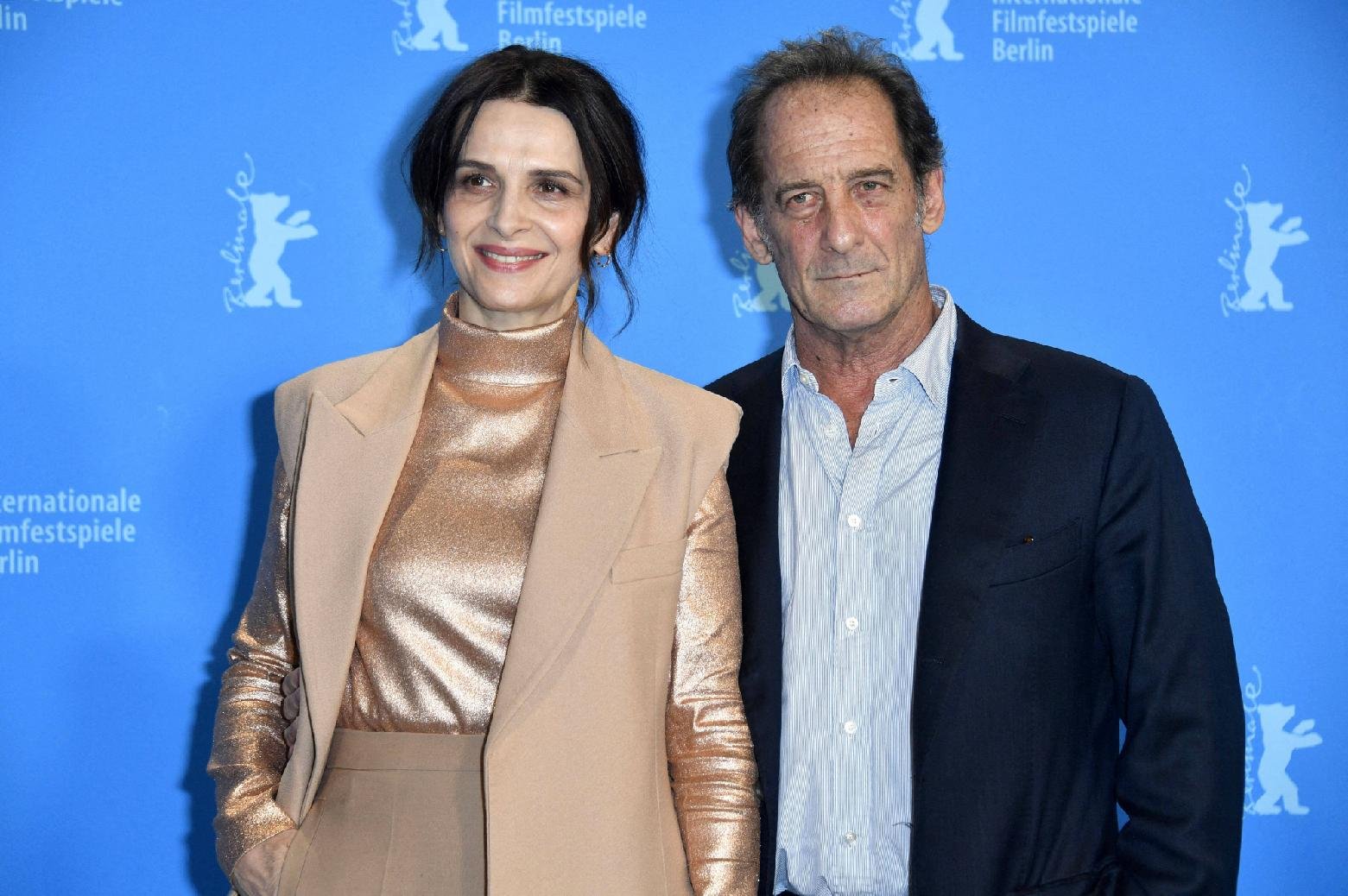 Juliette Binoche et Vincent Lindon lors de la Berlinale, le 12 février 2022.
