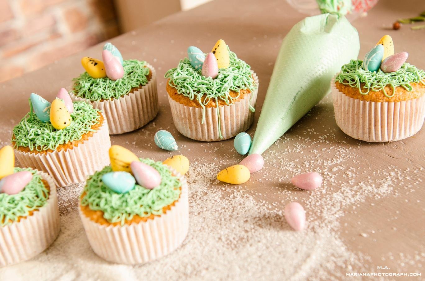 Cupcakes de Pâques : Tendances - Orange