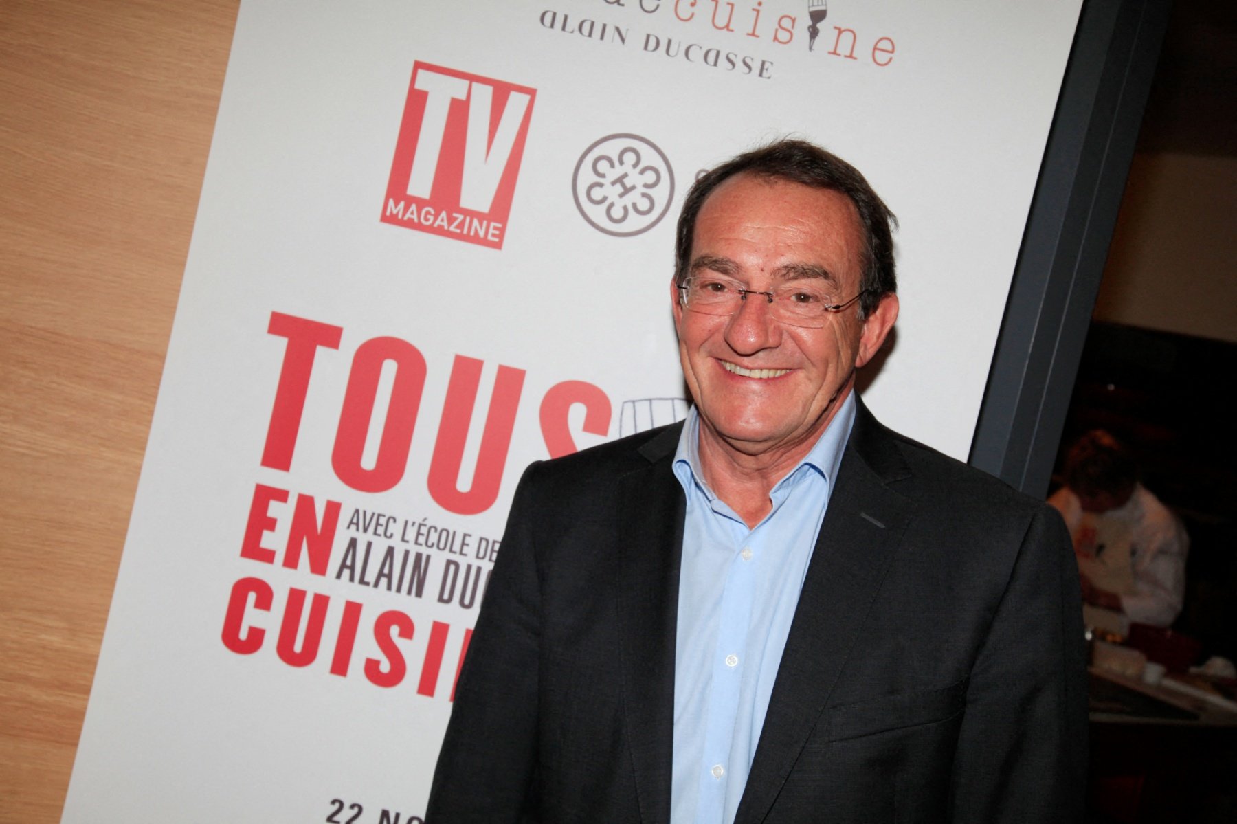 Jean-Pierre Pernaut lors de la 2e édition de Tous en cuisine avec l'école Alain Ducasse à Paris, le 22 novembre 2012.