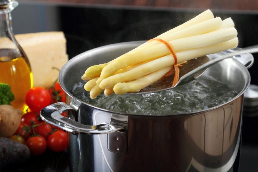 Grâce à la cuisson vapeur, tous les nutriments de l'asperge sont préservés.