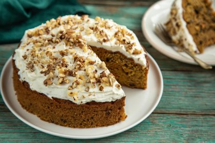 Carrot cake et topping au cream cheese