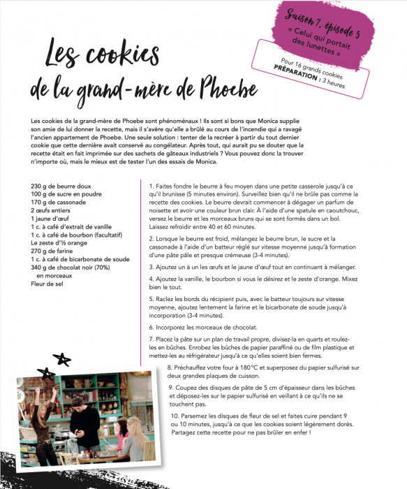 "Friends : le livre de cuisine officiel" (Éditions Mana Books)