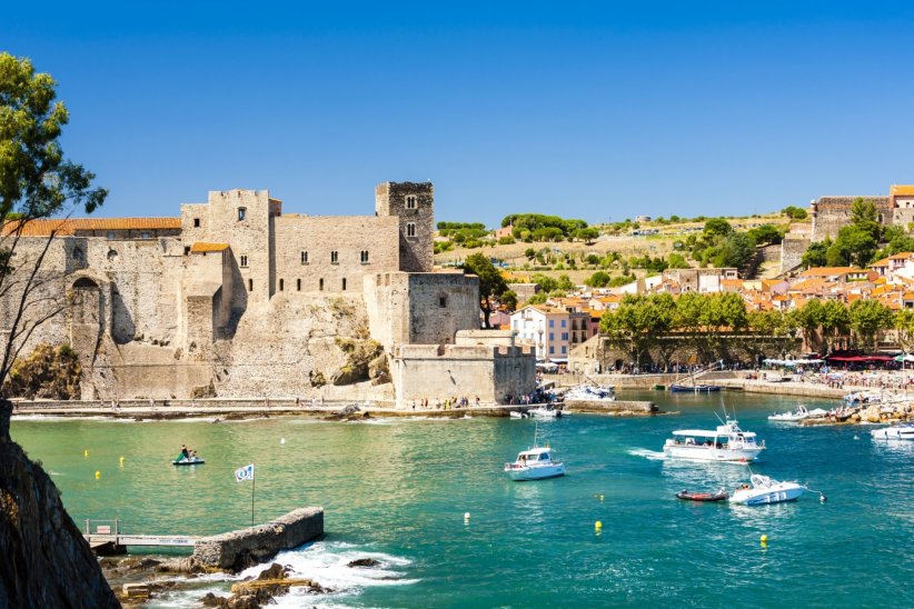 Le port de plaisance de Collioure en Occitanie