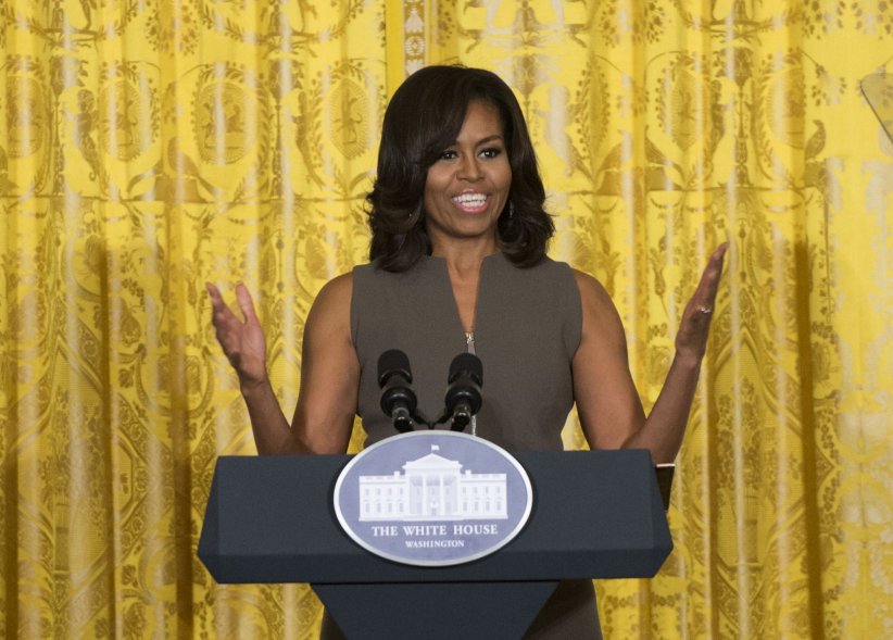 Michelle Obama lors d'un discours donné à la Maison-Blanche, le 15 mars 2016.