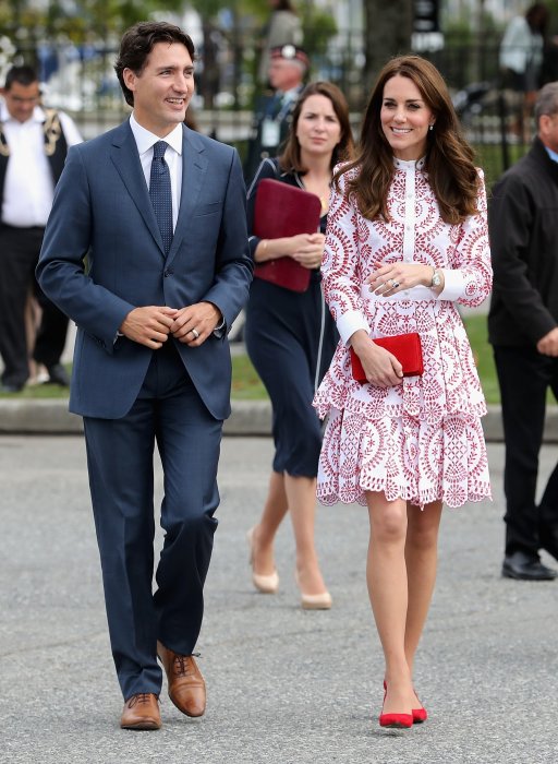 Kate Middleton visite le poste de garde-côte de Kitsilano en compagnie du premier ministre Justin Trudeau, dans le cadre de son voyage officiel au Canada, le 25 septembre 2016.