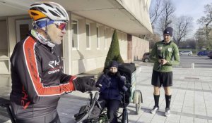 Nicolas, le marathonien "centenaire" fait une halte à Maubeuge 