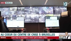 Au cœur du centre de crise de Bruxelles