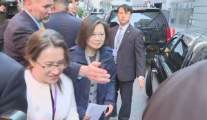 USA : la présidente de Taïwan quitte son hôtel à New York