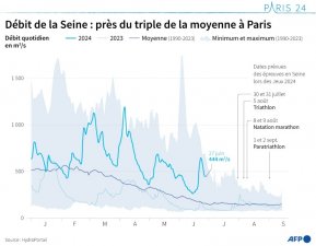 Pollution de la Seine largement au-delà des seuils pour la natation