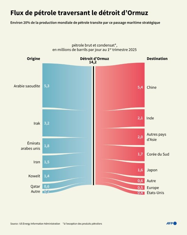 Trafic dans le détroit d'Ormuz