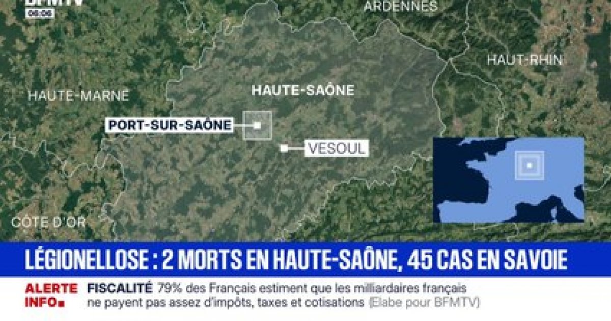 Légionellose: Six nouveaux cas dont deux mortels signalés en Haute-Saône, une enquête est en cours