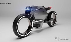 Nouveau concept de Tesla Model M… comme moto !