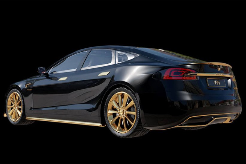 Caviar propose une Tesla Model S dotée de finitions en or