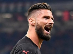 Serie A (J10) : Giroud propulse l'AC Milan en tête du classement