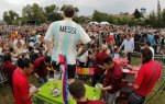Un gâteau d'anniversaire géant en l'honneur de Messi