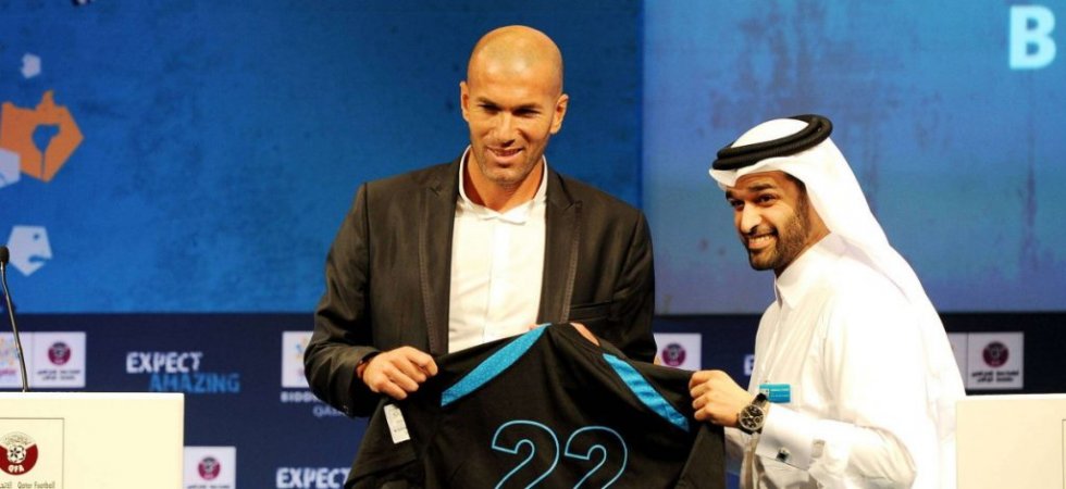 Zidane au Qatar... mais en statue