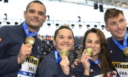 Mondiaux en petit bassin : La France sacrée sur le relais mixte, en battant le record du monde, Gastaldello en argent
