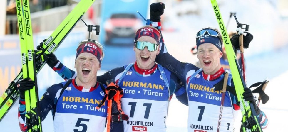 Biathlon - Poursuite de Hochfilzen (H) : J.Boe emmène un quadruplé norvégien, Jacquelin sixième 