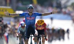 Tour de France (E9) : Van der Poel l'emporte au terme d'une longue échappée, Pogacar reste en jaune