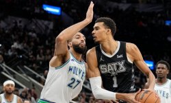 NBA - Saison régulière : Les Spurs et Wembanyama battent les Wolves de Gobert 
