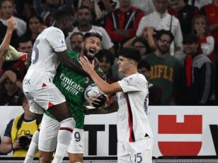 Serie A (J8) : L'AC Milan gagne, Olivier Giroud sauve son équipe dans les buts