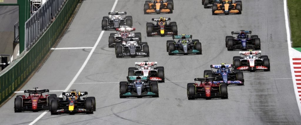 Porte-clés du circuit de course de Formule 1 2023