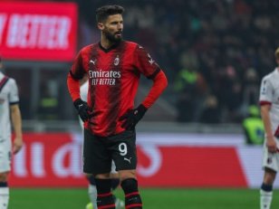 Serie A (J22) : Giroud et Hernandez malheureux avec l'AC Milan 