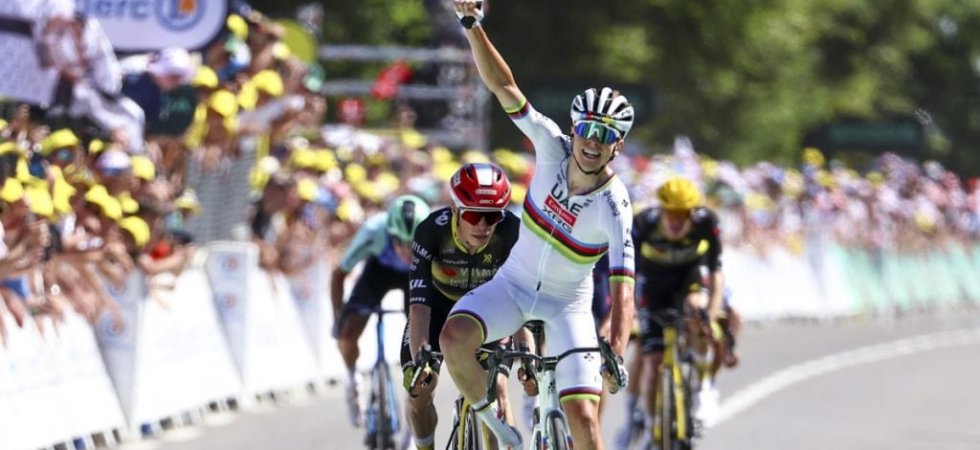 Tour de France (E7) : Pogacar s'impose au sprint et récupère le maillot jaune 