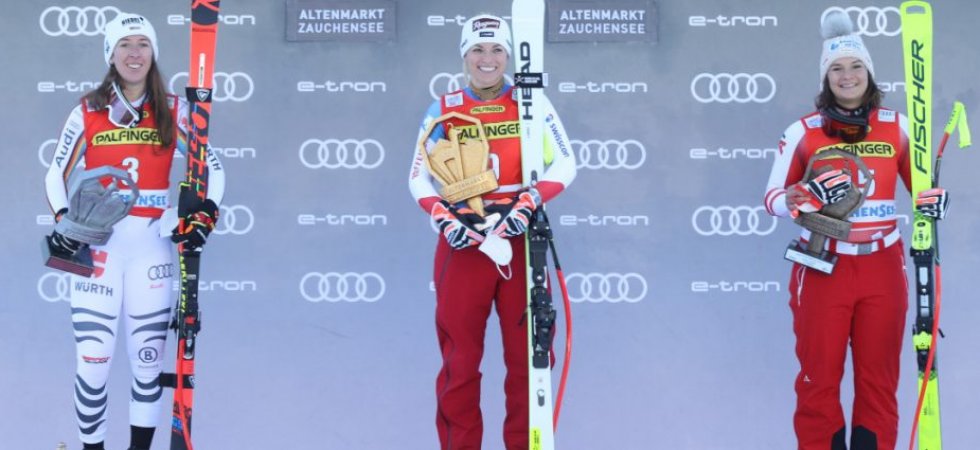 Ski alpin - Descente de Zauchensee (F) : Gut-Behrami gagne pour un dixième, Goggia chute