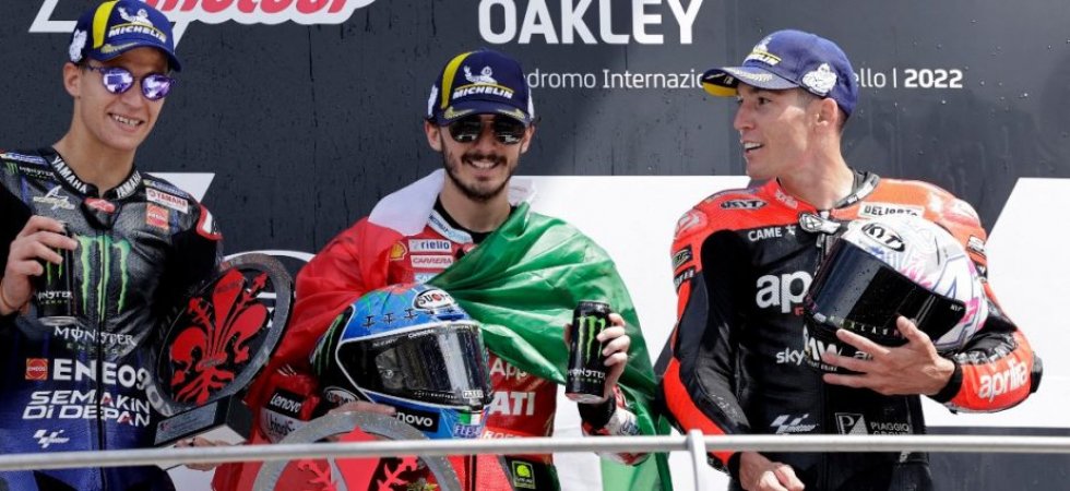 GP d'Italie : Victoire à domicile pour Bagnaia, Quartararo 2eme, Zarco au pied du podium