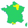 Map des vigilances en France