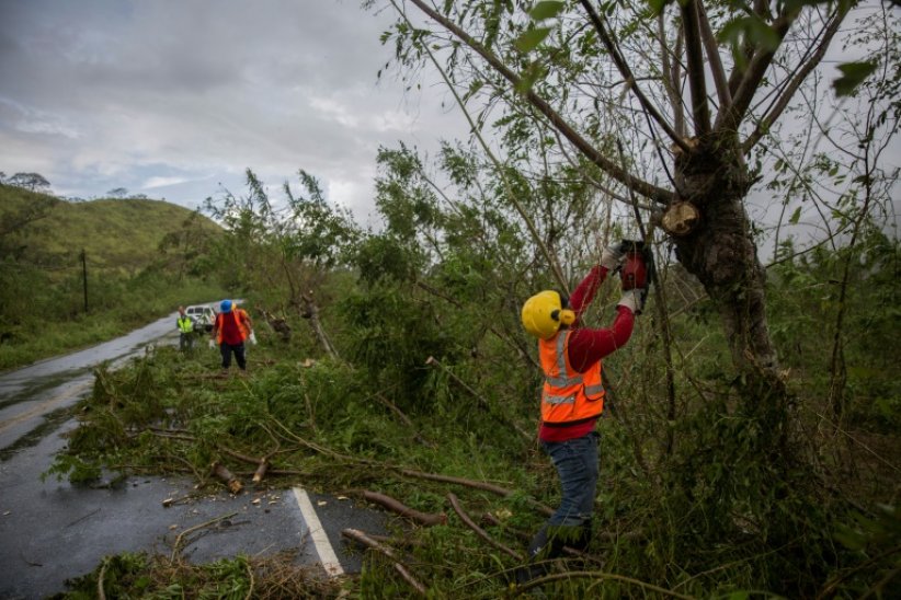 Les dégâts provoqués par le passage de l'ouragan Fiona, le 21 septembre 2022 à Miches, en République dominicaine