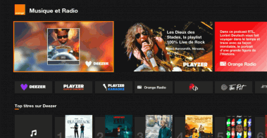 Le plein de musique sur la TV d'Orange